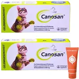 Canosan 2x 30 Kautabletten I Ergänzungsfuttermittel für Katzen I mit Gonex Grünlippmuschel-Extrakt I zur Unterstützung von Gelenken, Knorpeln, Sehnen und Bändern I Spar-Set plus Pharma Perle give-away