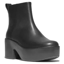 original brands FITFLOP FitFlop Platfforms Leather Heeled Ankle Boots SCHWARZ 37 - 37