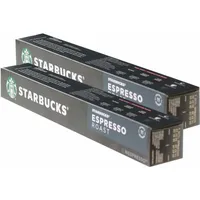 Starbucks Espresso Roast Kaffee 2er Dark Roast Nespresso kompatibel 20 Kapseln