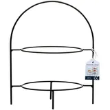 Ritzenhoff & Breker 2-stöckige Etagere Tjäna 28 cm Metall Schwarz