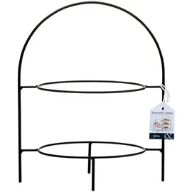 Ritzenhoff & Breker 2-stöckige Etagere Tjäna 28 cm Metall Schwarz