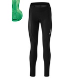 Gonso Sitivo Tight Bike Short Women, Black / Bright Green, 38