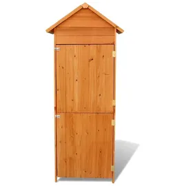 vidaXL Gartenschrank aus Holz 0,79 x 0,49 x 1,9 m braun