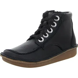 CLARKS Damen Funny Cedar Mode-Stiefel, Black Leather, 35,5 EU