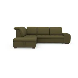 sit&more Eckcouch Mikrofaser 2-Sitzer Grün