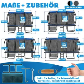 Kesser Trampolin Outdoor 244 cm Blau