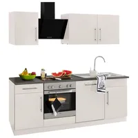 WIHO KÜCHEN Küchenzeile »Cali«, ohne E-Geräte, Breite 220 cm beige