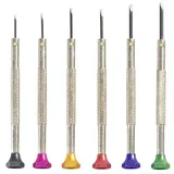 TOOLCRAFT Uhrmacher-Schraubendreher-Satz 12-teilig Klingenbreite 0,8 mm, 1 mm, 1,2 mm, 1,4 mm