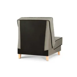 Konsimo Schlafsessel Dozer Velours 80 x 94 x 93 cm Beige mit Schlaffunktion