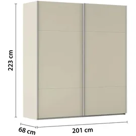 meinSchrank Schwebetürenschrank Regina 201 x 223 x 68 cm Beige