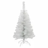 Spetebo Künstlicher Weihnachtsbaum 120 cm / weiß - mit Metallständer