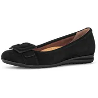 Gabor Damen Klassische Ballerinas, Frauen Flats,Moderate Mehrweite (G),Ballett-Schuhe,Ballet-Flats,Ausgehschuhe,schwarz,38 EU 5 UK - 38 EU