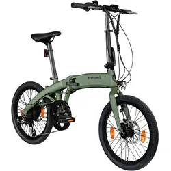 Tretwerk Akimbo E Bike 20 Zoll Klapprad Elektrofahrrad 360Wh 155 - 190 cm khaki