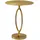 FineBuy Beistelltisch Alu Gold 44cm Rund Wohnzimmertisch Couchtisch Anstelltisch Metall