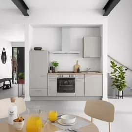 Nobilia Küchenzeile Touch I 240 cm grau