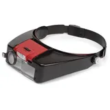 VELLEMAN Kopflupe, mit LED-Beleuchtung, Vergrößerung 1.8x/2.3x/3.3x, mit einstellbarem Lichtmodul