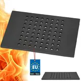 KOTARBAU® Gusseisen Kaminrost - 38 x 26 cm - Kaminofen Rost - Ascherost für Kaminöfen - Ofenrost - Massiv & Robust - Gussrost - Eckig
