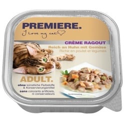 PREMIERE Crème Ragout Adult Huhn mit Gemüse 16x100 g