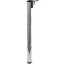 Mendler Tischbein HWC-H34 72 cm Silber/Weiß