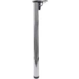 Mendler Tischbein HWC-H34 72 cm Silber/Weiß