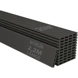 Juskys Terrassendiele 220 cm grau