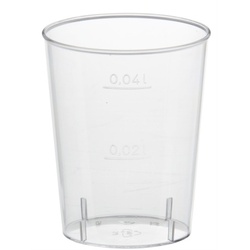 Gastro Papstar 40 Gläser für Schnaps, PS 4 cl Ø 4,2 cm x H: 5,2 cm glasklar | Mindestbestellmenge 24 Stück