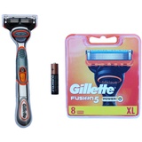 8 Gillette Fusion5 Power Rasierklingen in OVP+ Fusion Power Rasierer = 9 Klingen