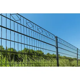 Home Deluxe Morata Raute Höhe: 120 cm / Länge: 20 m ohne Eckpfosten Gartenzaun Mattenzaun