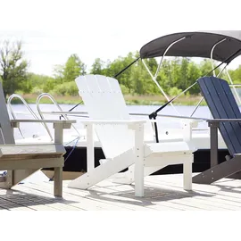 Beliani Muskoka Gartenstuhl 75 x 88 x 75 cm weiß