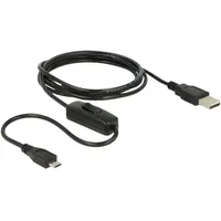 DeLock USB-A auf Micro USB 2.0 1,5 m Schwarz