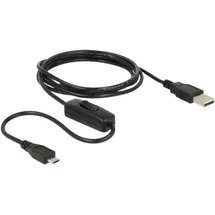 DeLock USB-A auf Micro USB 2.0 1,5 m Schwarz