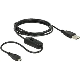 DeLock USB-A auf Micro USB 2.0 1,5 m Schwarz