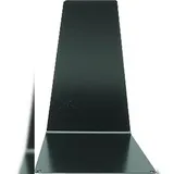 Alco Buchstütze Metall 125x140x145 mm Schwarz 2 St.