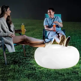 Intex Dekoleuchte Metall 86x33 cm inkl. LED-Lampe weiß