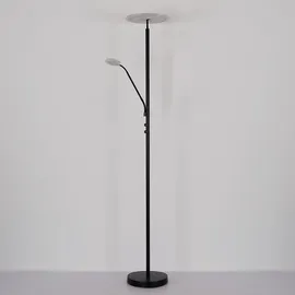 GLOBO Leseleuchte Stehlampe Deckenfluter dimmbar schwarz Metall Glas LED Flexospot