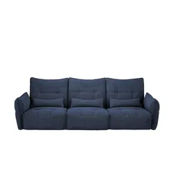 Sofa, 3-Sitzer  Jeaneva ¦ blau ¦ Maße (cm): B: 320 H: 101 T: 114