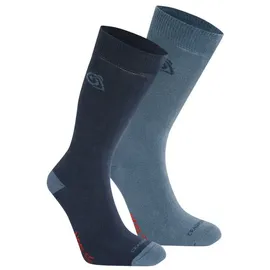Craghoppers NosiLife Wandersocken 2 Paar Blau 39-42
