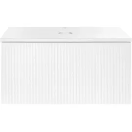 Beliani Waschbeckenunterschrank 80 x 40 x 52 cm Weiß