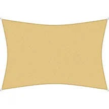 sunprotect 83487 Professional Sonnensegel, 3,5 x 2,5 m, Rechteck, wind- & wasserdurchlässig, beige