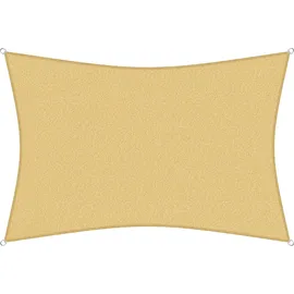 sunprotect 83487 Professional Sonnensegel, 3,5 x 2,5 m, Rechteck, wind- & wasserdurchlässig, beige