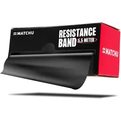 Widerstandsband Rolle - 5.5 M - Resistance Fitnessband - Trainingsband - Schwarz SCHWARZ 8kg