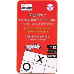 INVENTO 504335 Just Play Magnetspiel Tic Tac Toe & 4 in a Row