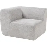 [en.casa] Sofa-Modul Hurvas Eckelement Bouclé Grau