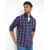 Brax Herren, Hemd Style DANIEL velvet, rot, Gr. XXL