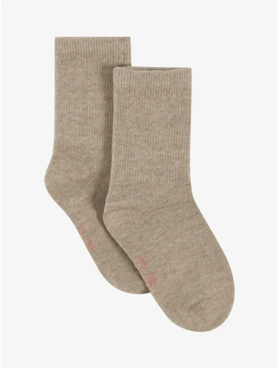 Minymo Perfect Basic Socks (2-pack) silver mink melange (235) 27\30