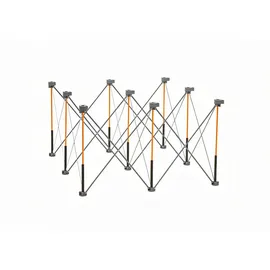 Bora Untergestell Metall 122 x 122 cm Grau