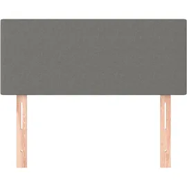 vidaXL Kopfteil Dunkelgrau 90x5x78/88 cm Stoff