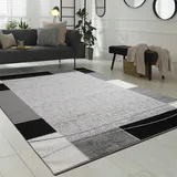 Paco Home Sinai 054 Kurzflorteppich 60 x 100 cm grau