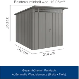 hörmann stauraumsysteme Juno 2,14 x 2,62 m Grau