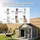 PawHut Hundehütte aus Holz Kleintierhaus Hundehaus mit Terrasse für draußen